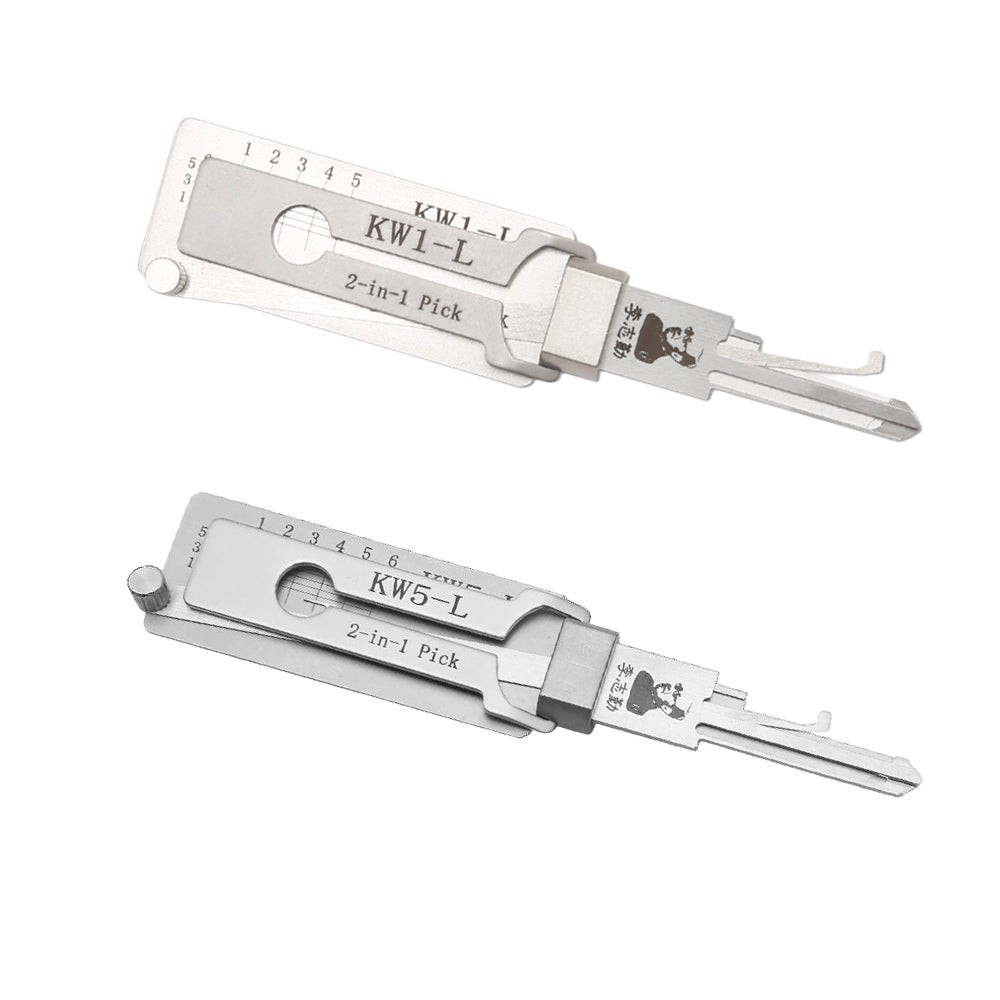 Original Lishi KW5-L Lock Pick 2 in 1 Pick & Decoder for 6-Pin Kwikset Keyway