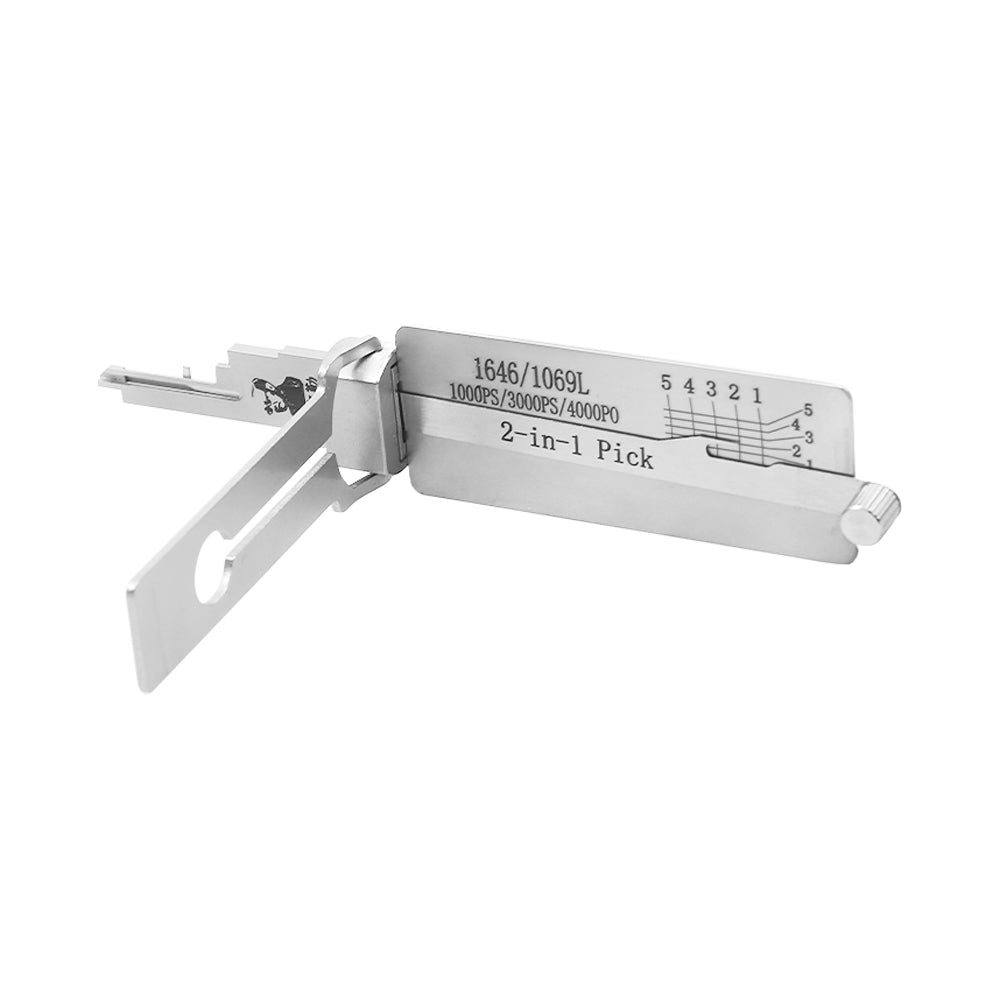 Lishi 1646 2 in 1 Pick & Decoder for National CompX Mailbox Locks C9200 / C8700 / 1646 / 1069L