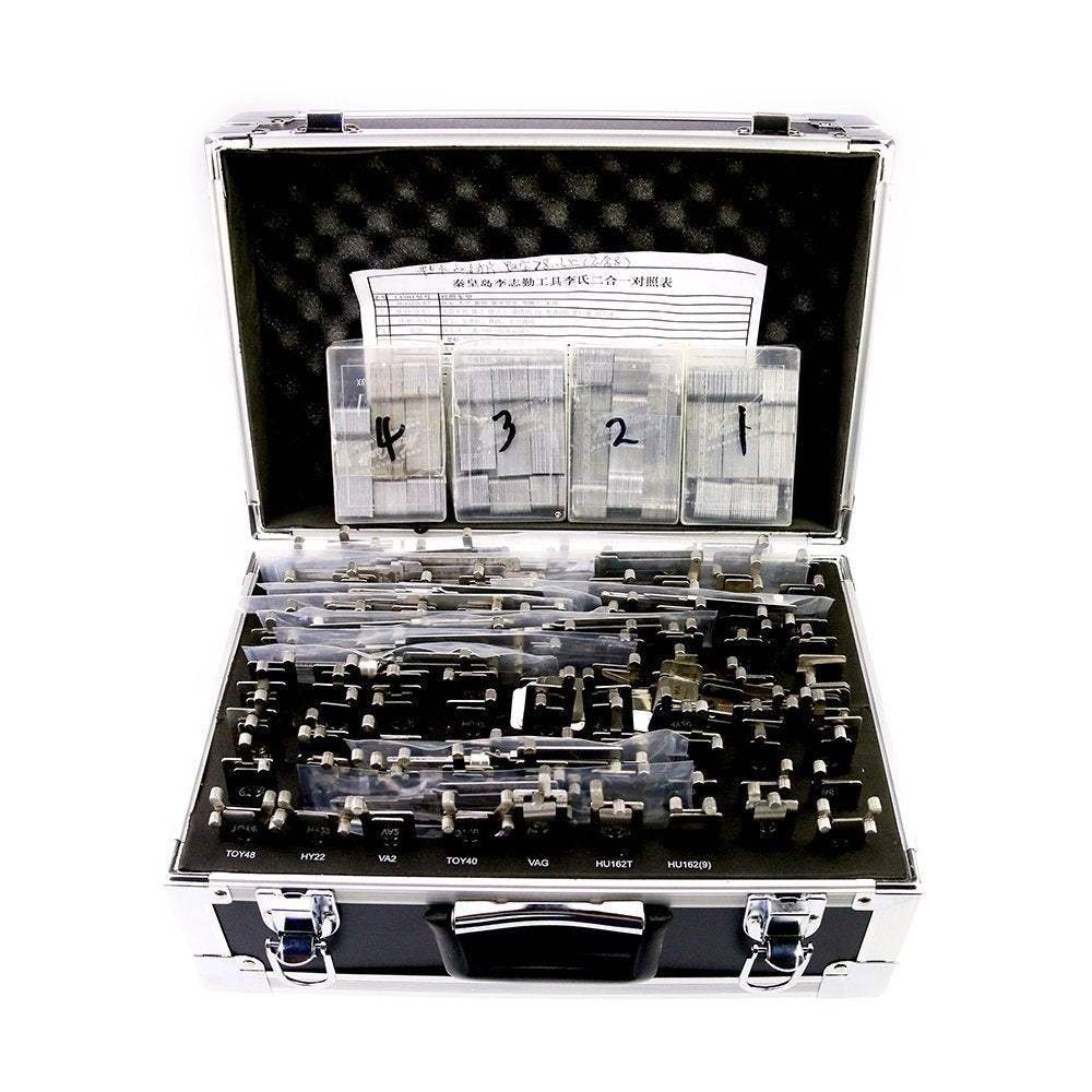 Lishi 2-in-1 Decoder and Pick 102 Pieces Full Set w/ Storage Case
