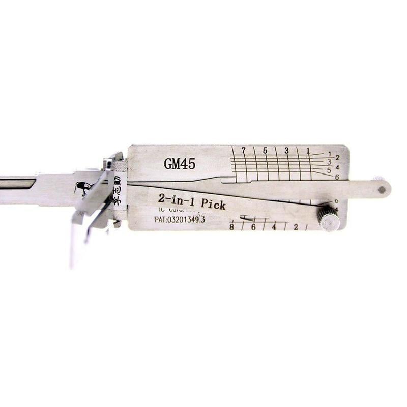 Original Lishi GM45 Lock Pick 2 in 1 Decoder and Pick