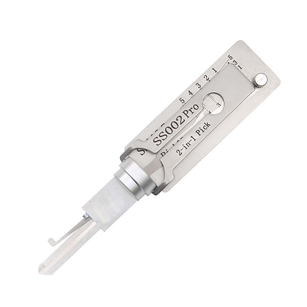 Lishi Style SS002 Pro 2 in 1 Lock Pick Tool and Decoder for S-Groove Door Lock