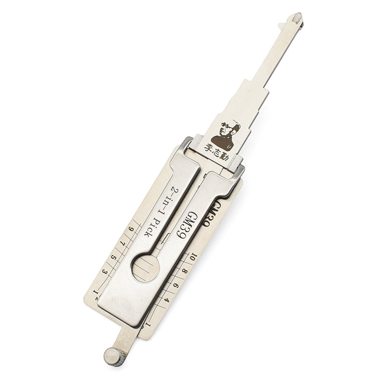 Original Lishi GM39 Lock Pick 2 in 1 Decoder and Pick