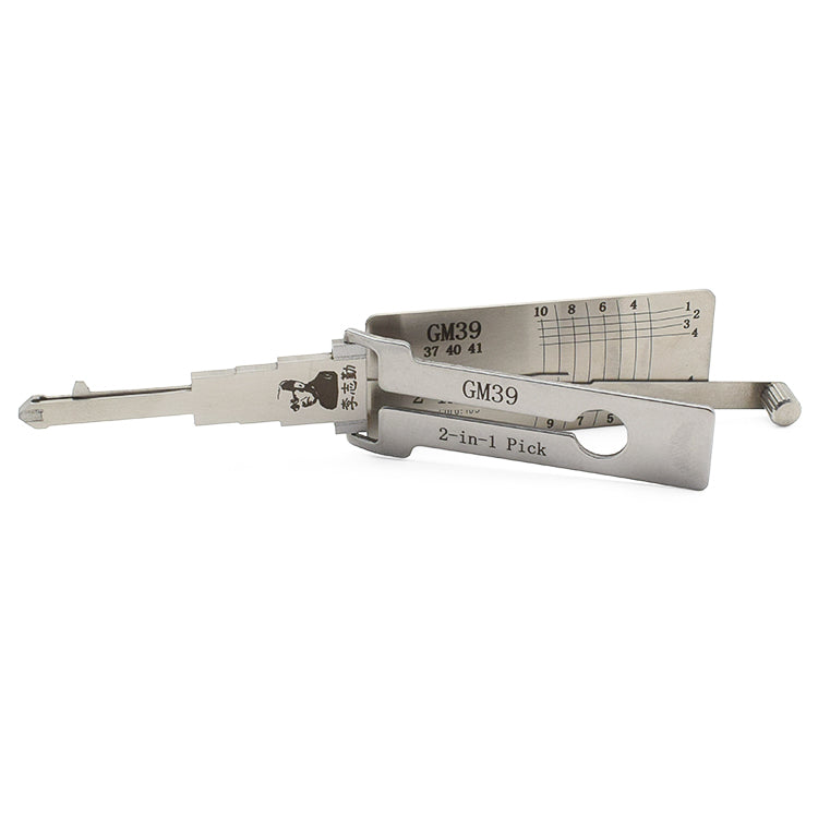 Original Lishi GM39 Lock Pick 2 in 1 Decoder and Pick