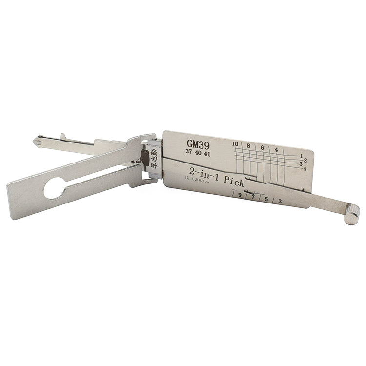 Original Lishi GM39 Lock Pick 2 in 1 Decoder and Pick