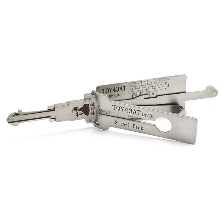 Original Authentic Lishi TOY43AT Toyota 2-in-1 Pick Decoder / DR & BT