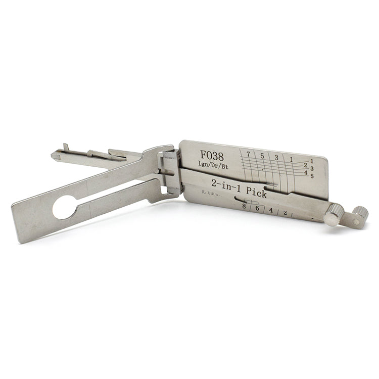 Original Automotive Lishi FO38 Lock Pick 2 in 1 Decoder and Pick - Ford