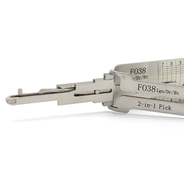 Original Automotive Lishi FO38 Lock Pick 2 in 1 Decoder and Pick - Ford