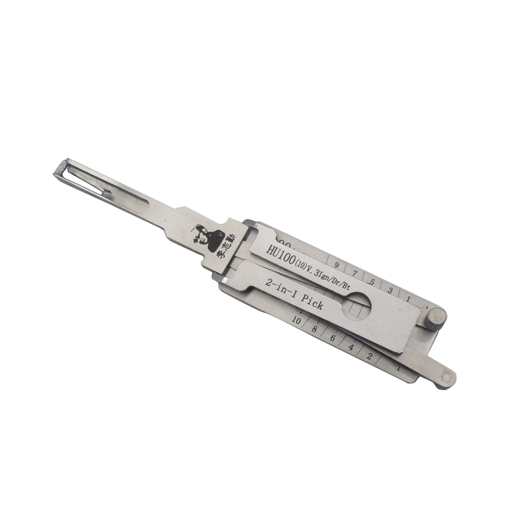 Original Automotive Lishi HU100(10) Lock Pick 2 in 1 Decoder and Pick
