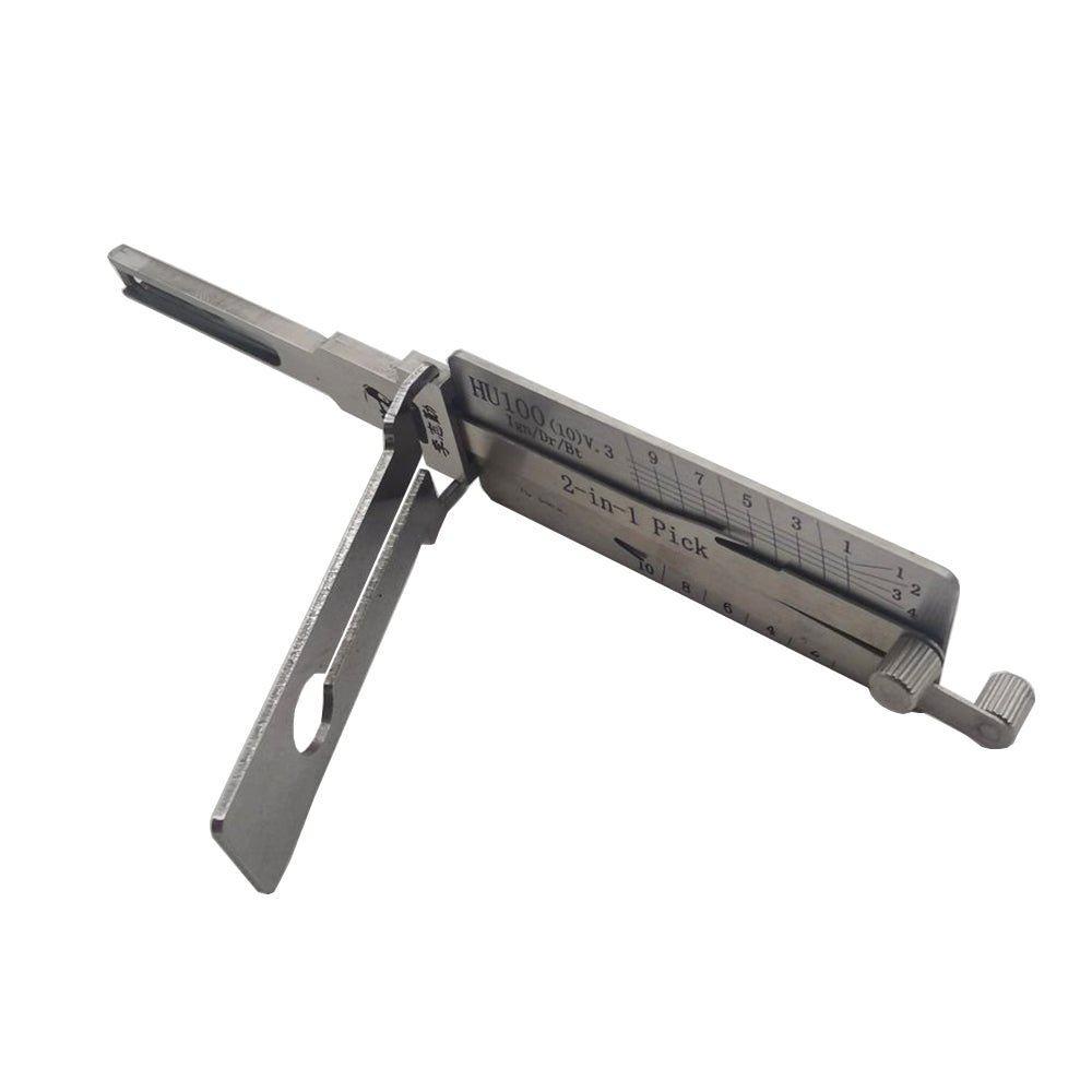 Original Automotive Lishi HU100(10) Lock Pick 2 in 1 Decoder and Pick