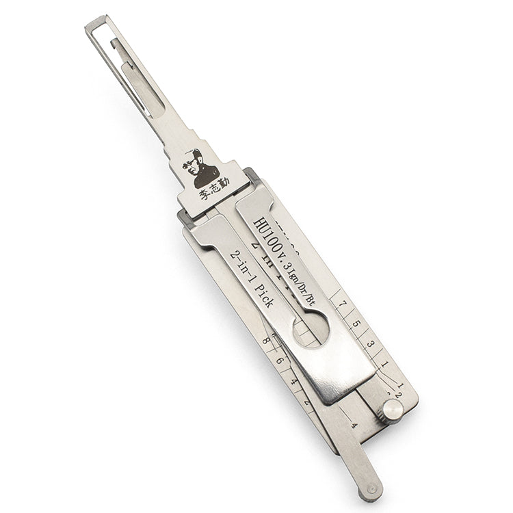 Original Automotive Lishi HU100 Lock Pick 2 in 1 Decoder and Pick - GM