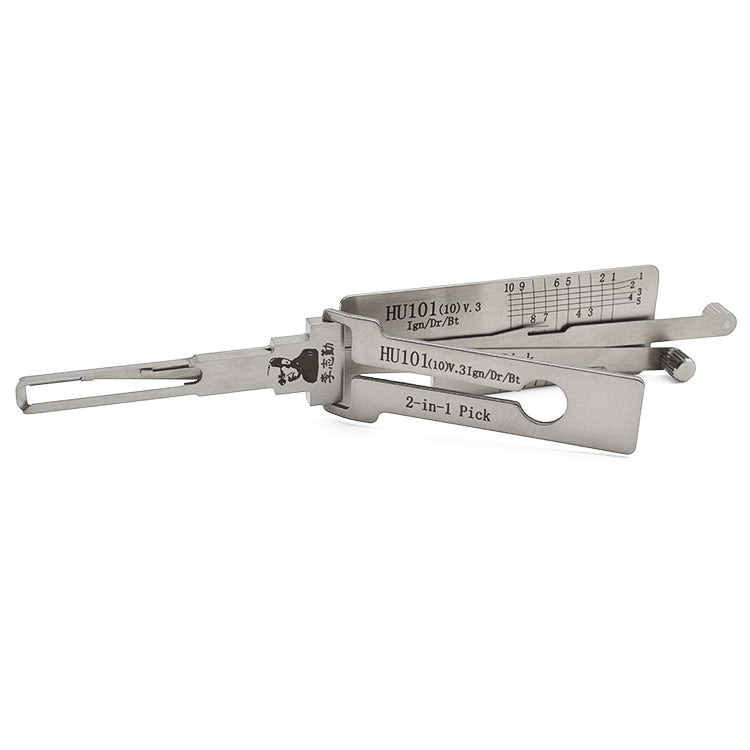Original Lishi HU101(10) Lock Pick 2 in 1 Decoder and Pick for Ford