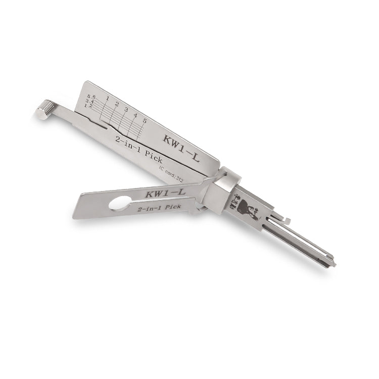 Original Lishi KW1-L Lock Pick 2-in-1 Pick & Decoder for 5-Pin Kwikset Keyway