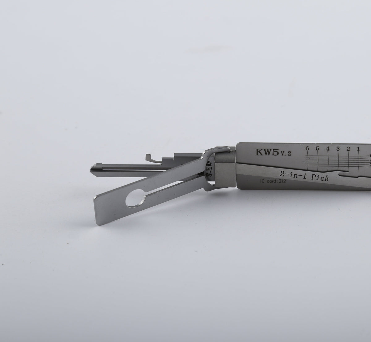 Original Lishi KW5 Lock Pick 2-in-1 Pick for 6-Pin Kwikset Keyway