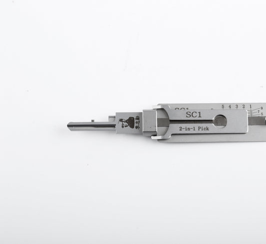 Original Lishi SC1 Lock Pick 2 in 1 Pick for 5-Pin Schlage Keyway