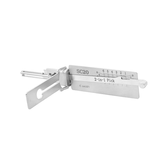 Original Lishi SC20 2-in-1 Lock Pick Tool for Schlage L Keyway