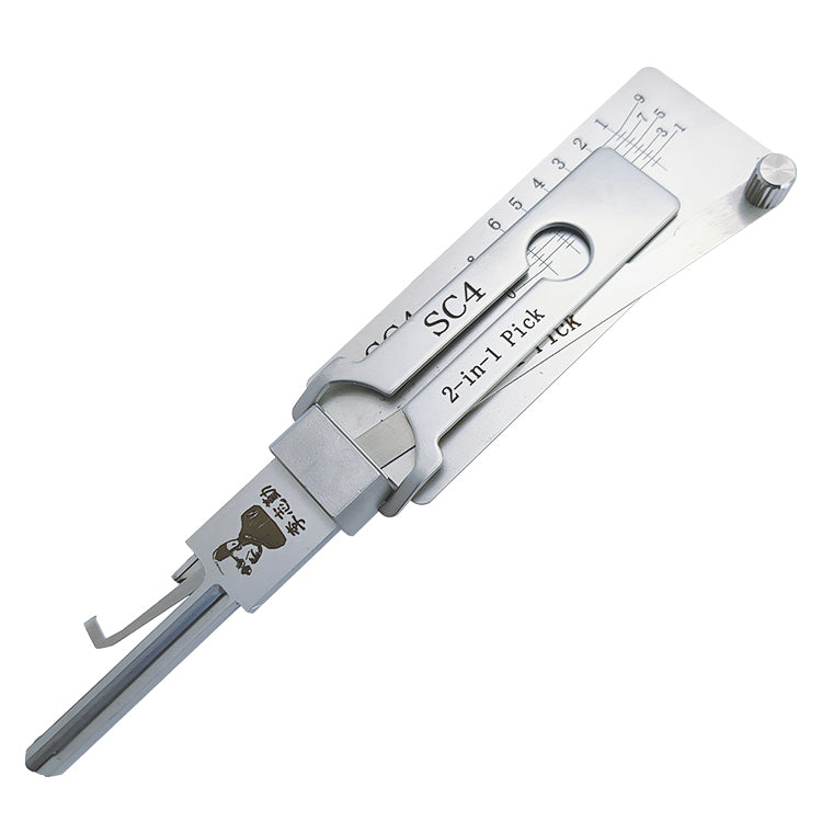 Original Lishi SC4 Lock Pick 2-in-1 Pick for 6-Pin Schlage Keyway