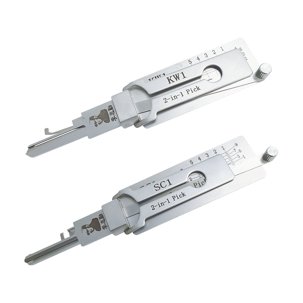 Original Lishi SC1 Lock Pick 2 in 1 Pick for 5-Pin Schlage Keyway