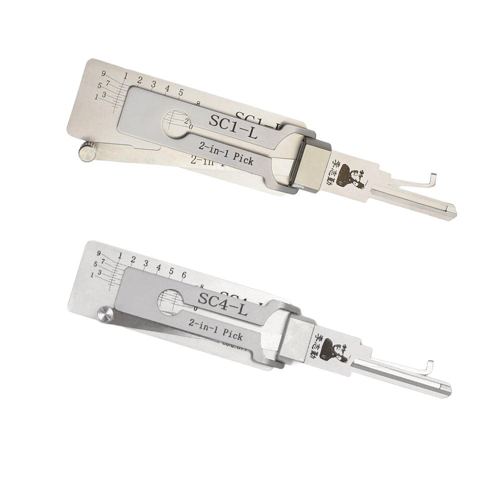 Original Lishi SC4-L Lock Pick & Decoder for 6-Pin Schlage Keyway