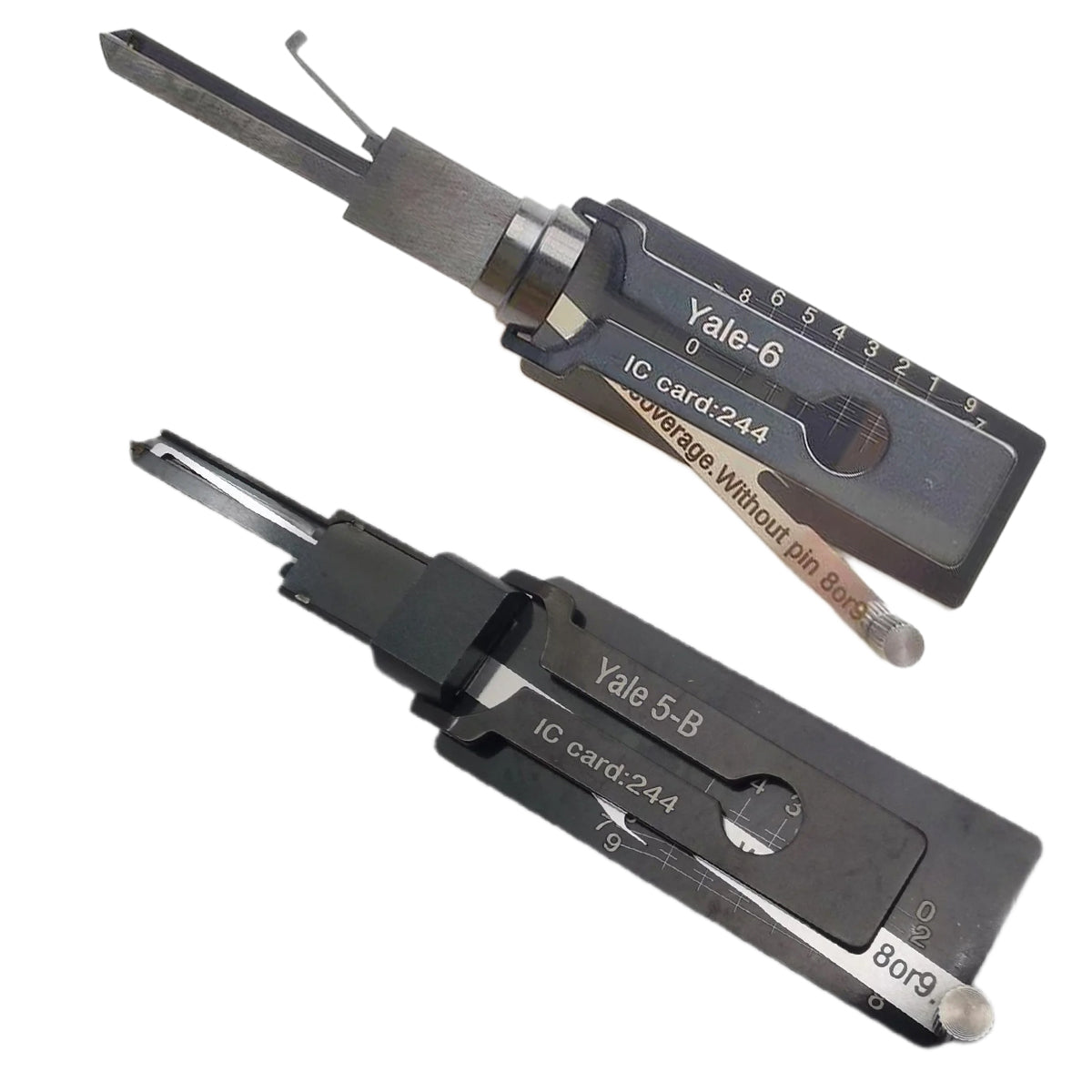 Lishi Style Yale-6B Lock Pick 2-in-1 Pick & Decoder for YALE 6-Pin Euro Lock Cylinder