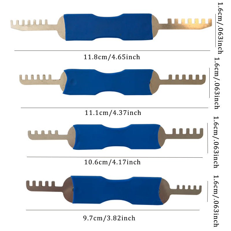 KLOM 4 Piece Lock Pick Set Comb Padlock Picks