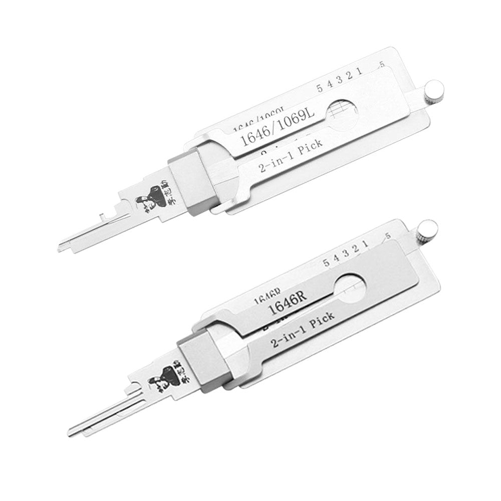 Lishi 1646R 2 in 1 Pick & Decoder for National CompX Mailbox Locks C9100 / C8700 / 1646R