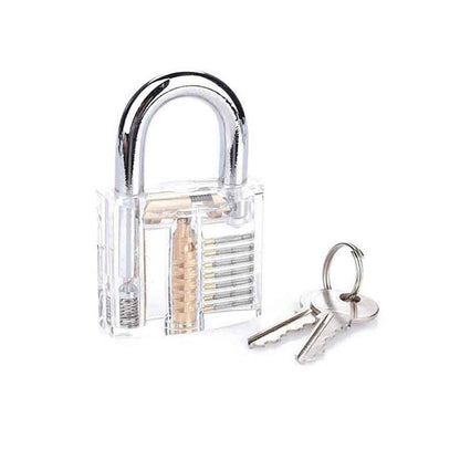 KLOM 18 Piece Lock Pick Set with 3 Transparent Training Locks