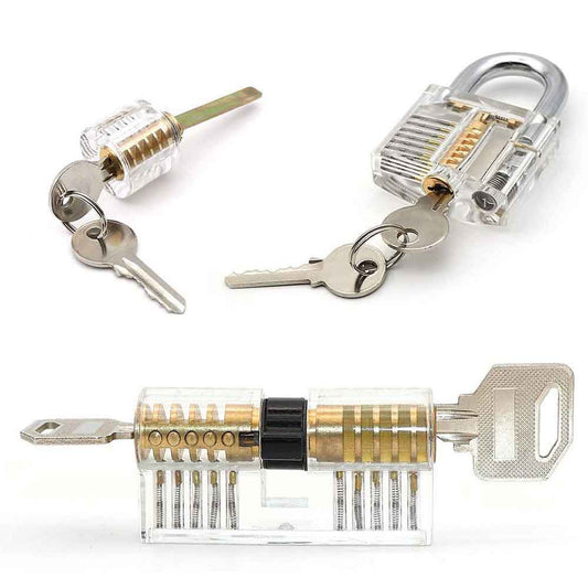 3 Training Practice Locks for Lock Pickers