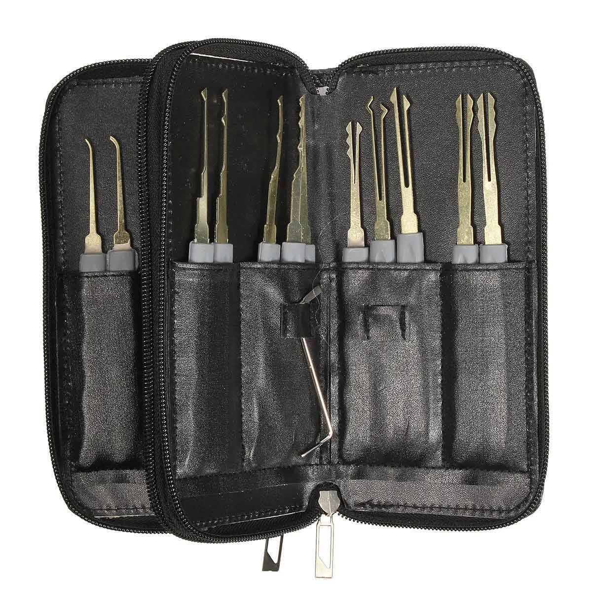20 Piece Lock Pick Set Tools and 1 Clear Lock