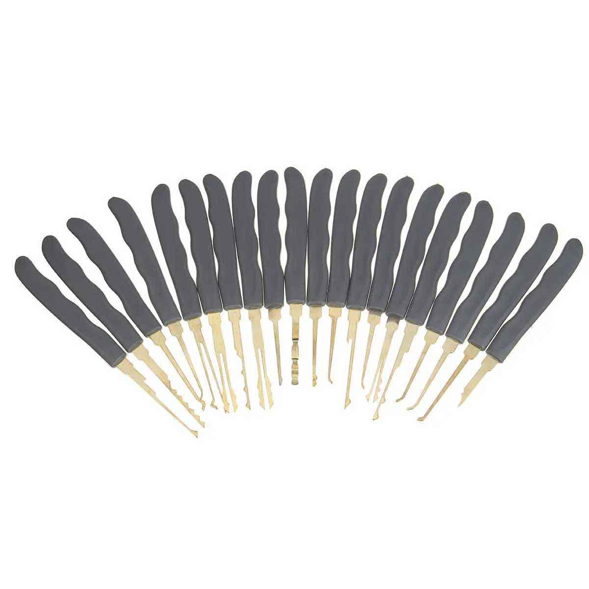 20 Piece Lock Pick Set Tools and 1 Clear Lock