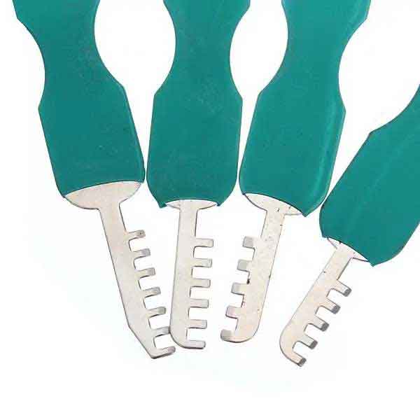 7 PCS Comb Lock Pick Stainless Steel Locksmith Tool