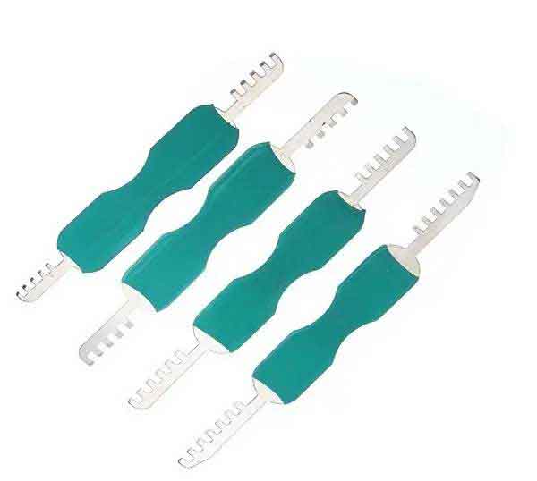 7 PCS Comb Lock Pick Stainless Steel Locksmith Tool