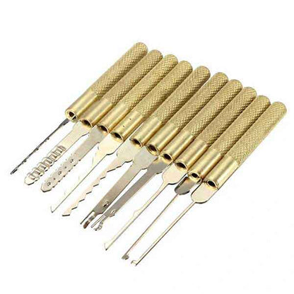 18 Pcs Dimple Lock Pick Tools Combination Set