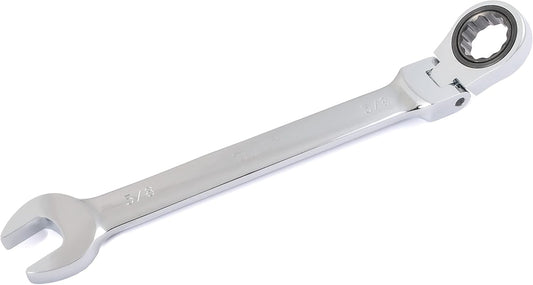 5/8-Inch Flex Head 12-Point 72-Tooth Ratcheting Combination Wrench