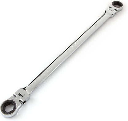 17 x 19 mm Extra Long Flex Head Ratcheting Box End Wrench