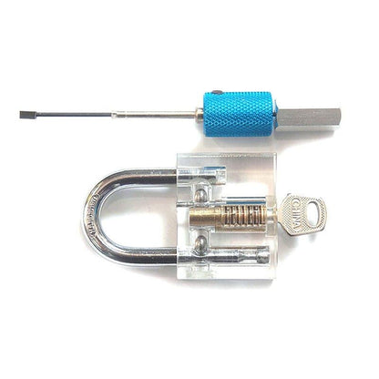 Disc Detainer Practice Padlock with Lock Pick Training Aid