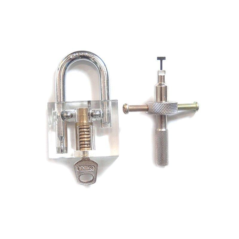 Disc Detainer Practice Padlock with Lock Pick Training Aid