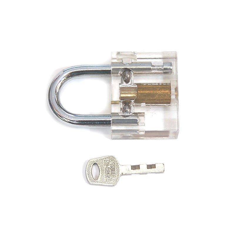 Disc Detainer Practice Padlock with Lock Pick Training Aid
