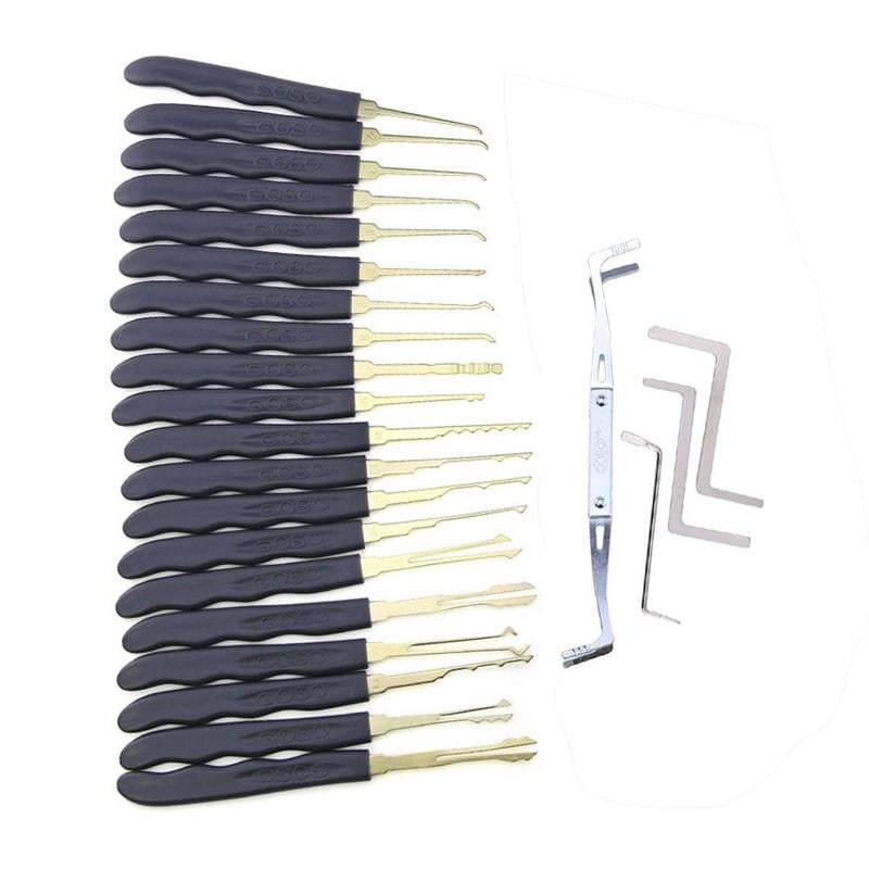 24 Pieces Lock Pick Set Locksmith Tool