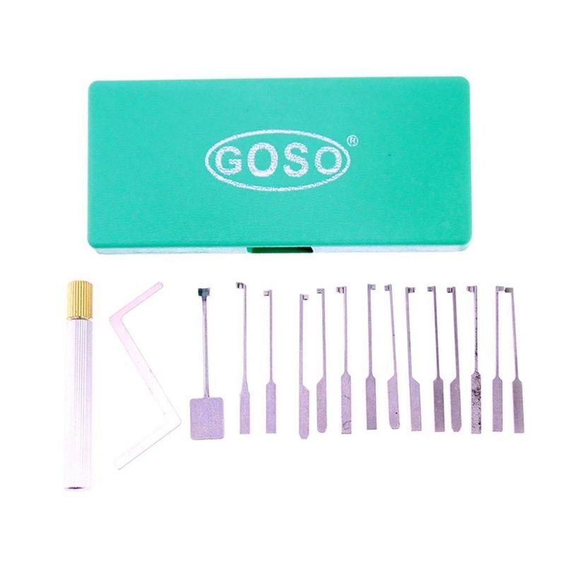 Dimple Lock Pick Set with Transparent Practice Lock Bundle