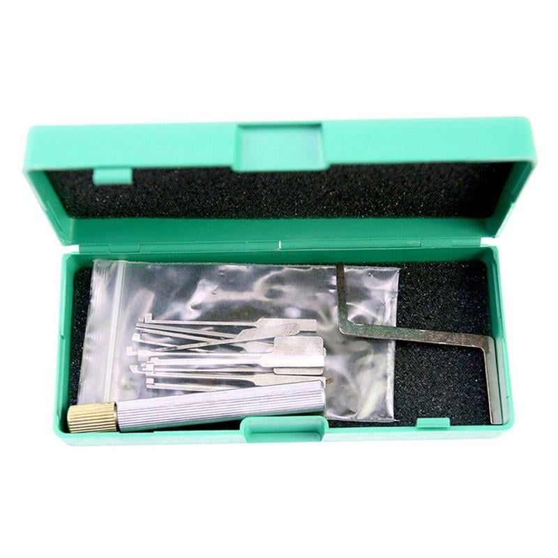 Dimple Lock Pick Set with Transparent Practice Lock Bundle