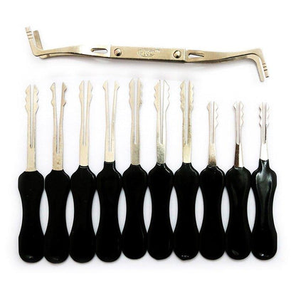 10-Piece Wafer Lock Pick Set Comprehensive Kit for Automotive and Cabinet Lock Picking