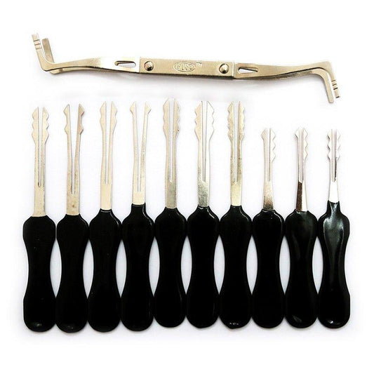 10-Piece Wafer Lock Pick Set Comprehensive Kit for Automotive and Cabinet Lock Picking