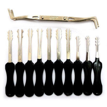 10-Piece Wafer Lock Pick Set Comprehensive Kit for Automotive and Cabinet Lock Picking