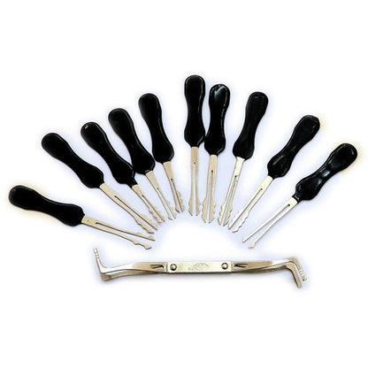 10-Piece Wafer Lock Pick Set Comprehensive Kit for Automotive and Cabinet Lock Picking