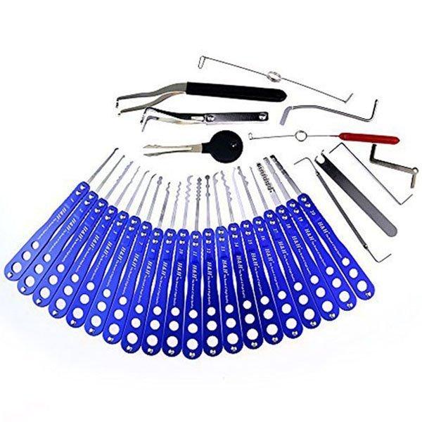 29 in 1 Lock Picking Kit Transparent Practice Padlock Bundle