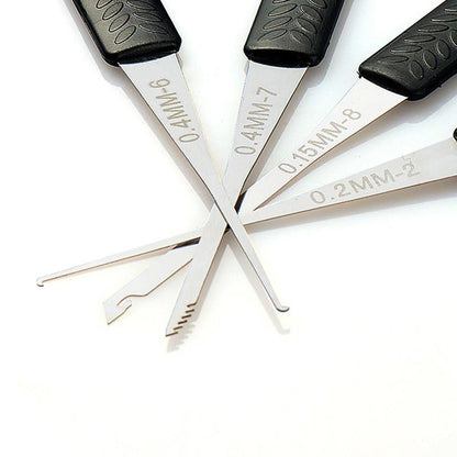 12 Piece Lock Pick HUK Broken Key Extractor Kits