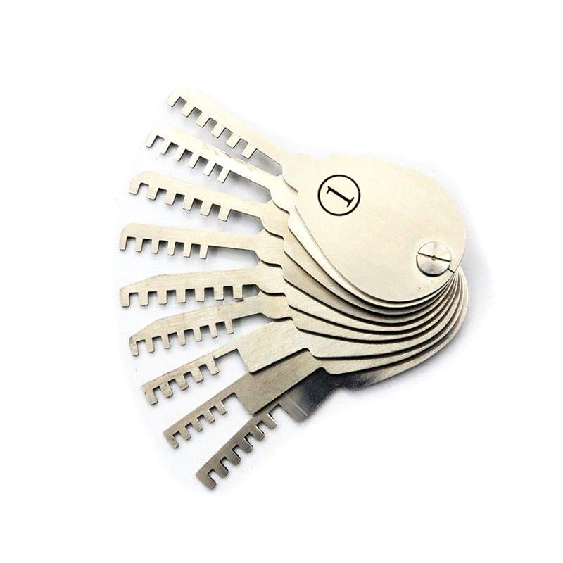 9 Piece HUK Comb Lock Pick Set