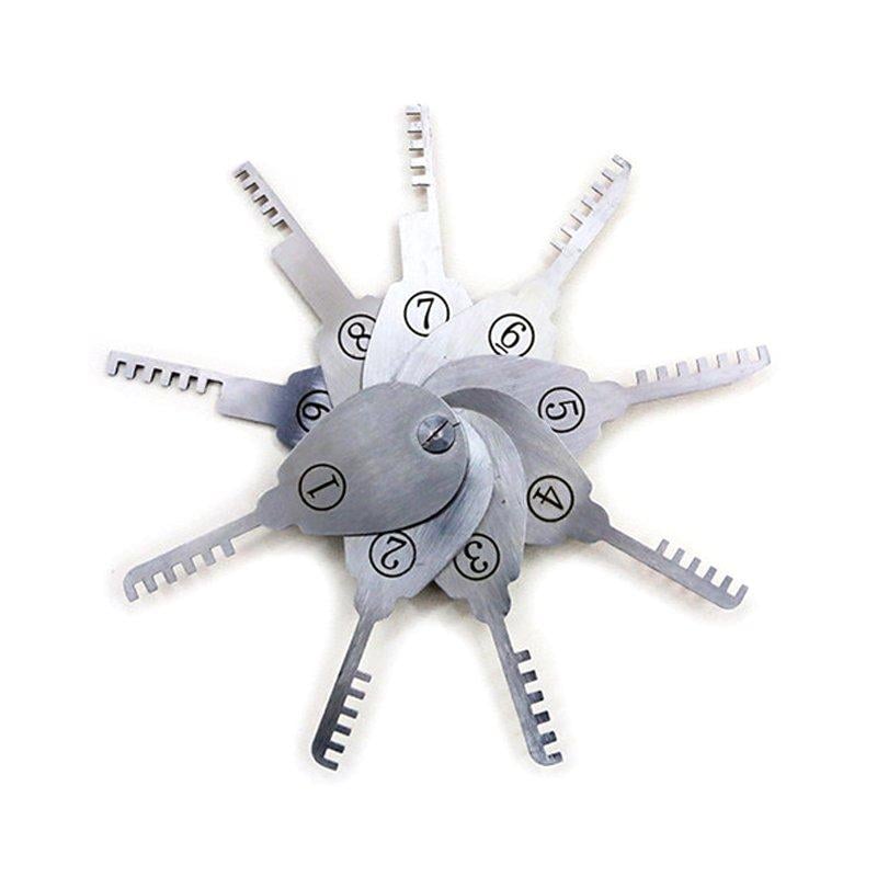 9 Piece HUK Comb Lock Pick Set