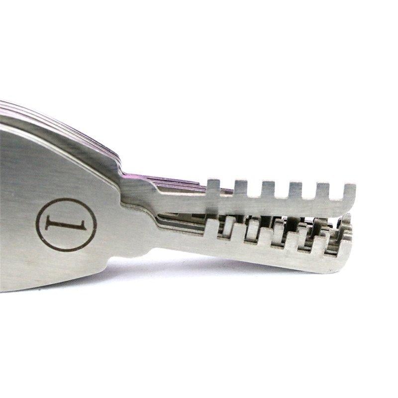 9 Piece HUK Comb Lock Pick Set