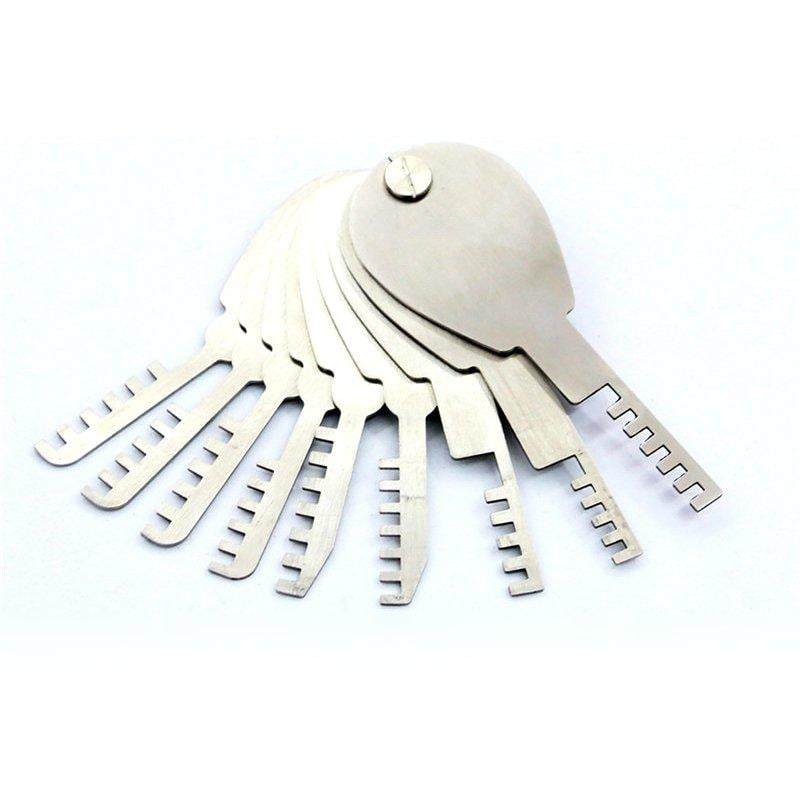 9 Piece HUK Comb Lock Pick Set